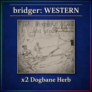 bridger: WESTERN - x2 Dogbane Herb