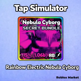 Rainbow Electric Nebula Cyborg - Tap Simulator