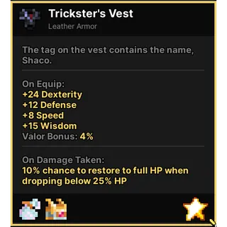 Tricker's Vest - Pixel Quest
