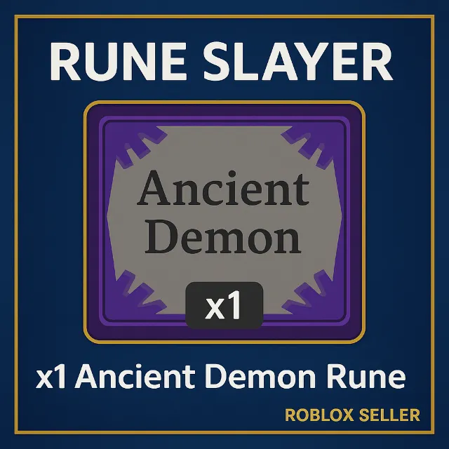 Rune Slayer - Ancient Demon Rune - Other Game Item - Gameflip