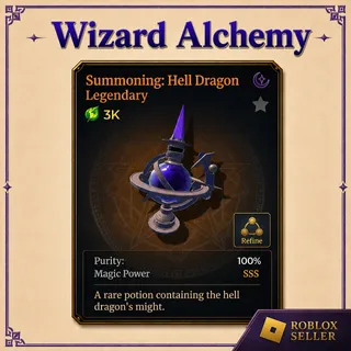 Hell Dragon Potion SSS - Wizard Alchemy