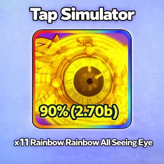 x11 Rainbow All Seeing Eye - Tap Simulator