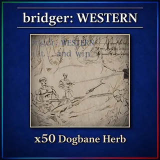 bridger: WESTERN - x50 Dogbane Herb
