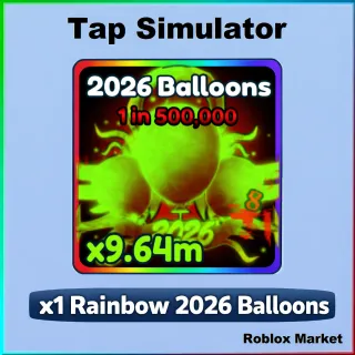 Tap Simulator | Rainbow 2026 balloons