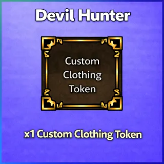 Devil Hunter |  Custom Clothing Token