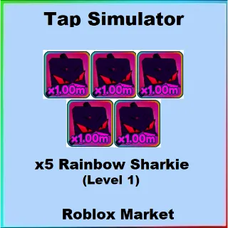 Tap Simulator | x5 Rainbow Sharkie