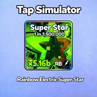 Rainbow Electric Super Star - Tap Simulator