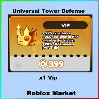 Universal Tower Defense | Vip