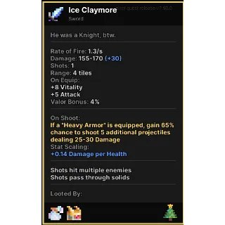 Pixel Quest | Ice Claymore