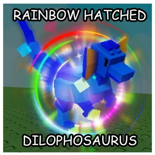 HUGE RAINBOW HATCHED DILOPHOSAURUS | 60KG+ | GROW A GARDEN | RBH DILO