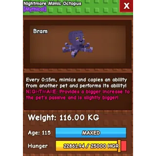 COLOSSAL 116KG NIGHTMARE MIMIC OCTOPUS