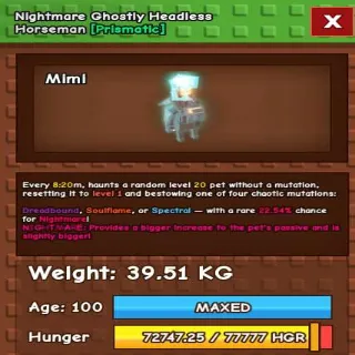 NIGHTMARE Ghostly HEADLESS HORSEMAN