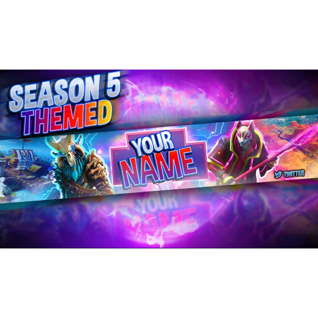 fortnite season 5 youtube banner hd - banner for youtube fortnite