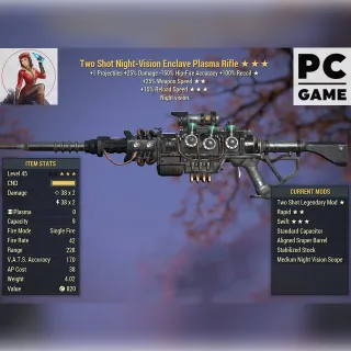 TS/25WS/15R ENCLAVE PLASMA RIFLE