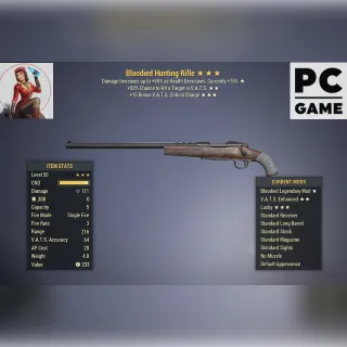 B/50Hit/15Crit Hunting Rifle