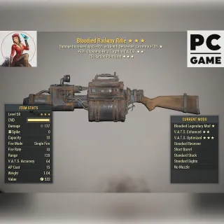 B/50Hit/25AP Railway Rifle