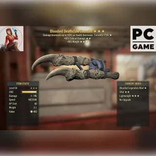 B/50Crit/90 Deathclaw Gauntlet