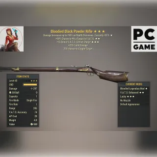 B/50Hit/15Crit Black Powder Rifle