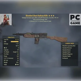 B/50Crit/15Crit Radium Rifle