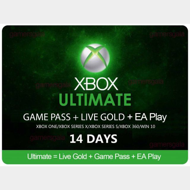 Xbox Live Gold + Game Pass (Ultimate) 14 Days 2 Weeks Trial Code Global