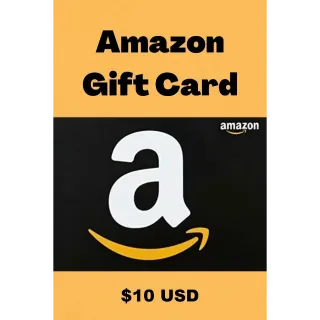 $10.00 USD Amazon Gift Card [Instant Delivery] [USA]