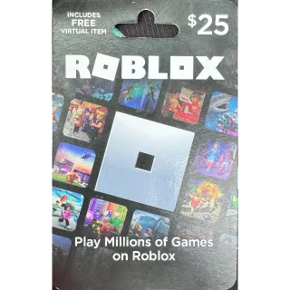 ROBLOX USD $ 25.00 GIFT CARD