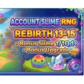 Slime RNG Game Acc 1/1QD+ SLIME