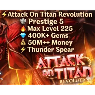 Attack on Titan Revolution Account (AOTR ACCOUNT)