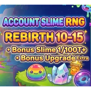 Slime RNG Game Acc 1/100T+ SLIME