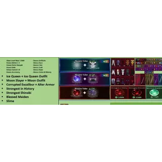 ACCOUNT LEVEL MAX + MOON SLAYER + ICE QUEEN SET | SAILOR PIECE