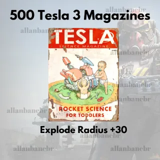 500 Tesla 3 Magazines