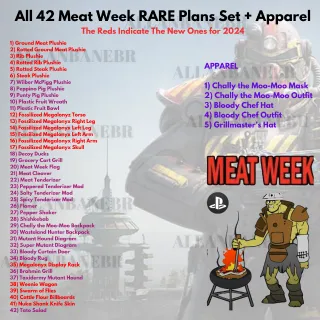 ALL 42 Meat Week Plans Set +Apparel