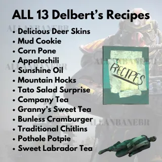 ALL 13 Delbert’s Recipes