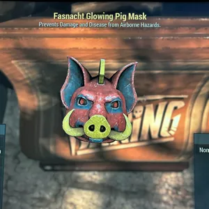 Glowing Pig Mask