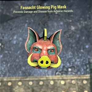 Glowing Pig Mask