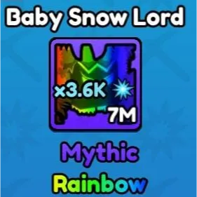 Pickaxe Simulator Baby Snow Lord Rainbow