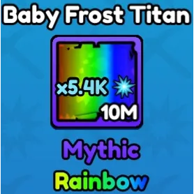 Pickaxe Simulator Baby Frost Titan Rainbow