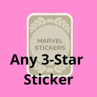 Any 3 Stars Sticker Monopoly Go