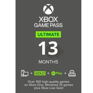 Xbox Ultimate Game Pass 13 months Account