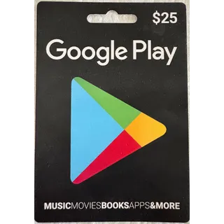 $25.00 USD Google Play