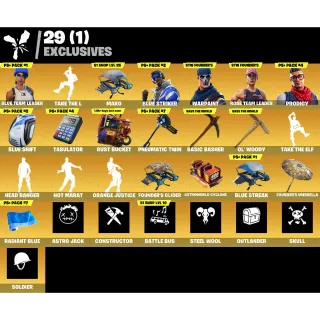 Fortnite Game Account (32 Skins + OG STW + Season 3 + Rust Lord + Take the L + More)