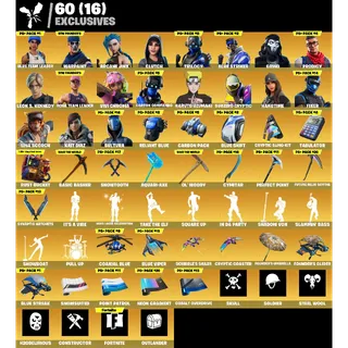 Fortnite Game Account (266 Skins + OG STW + H20DELIRIOUS YT BANNER + MUCH MORE)