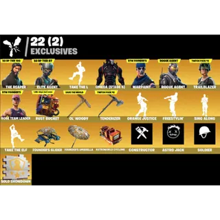 Fortnite Game Account (53 SKINS + THE REAPER + OG SAVE THE WORLD + TWITCH PRIME PACK #2 + MORE)