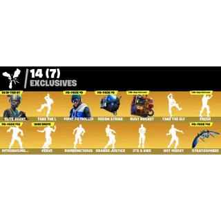 Fortnite Game Account (25 skins + Elite agent + Point patroller + Rust lord + Take the L + More)
