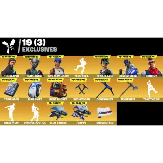 Fortnite Game Account (31 Skins + The reaper + PS+ Pack Skins + Twitch Prime #2 + Take the L + More)