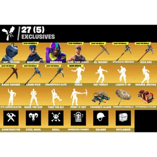 Fortnite Game Account (99 SKINS + OG SAVE THE WORLD + NFL SKIN + 1800 V-BUCKS + MORE)