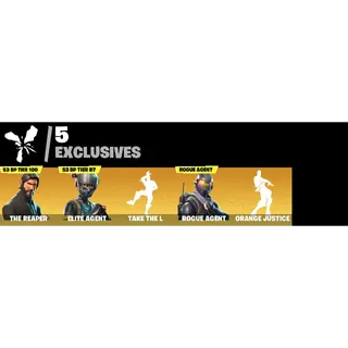 Fortnite Game Account (26 skins + The Reaper + Rogue Agent + Rex + Rust + 1100 VB + More!)