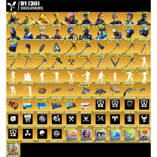 Fortnite Game Account (334 SKINS + OG SAVE THE WORLD + KRATOS + LEVIATHAN AXE + STACKED + MORE)