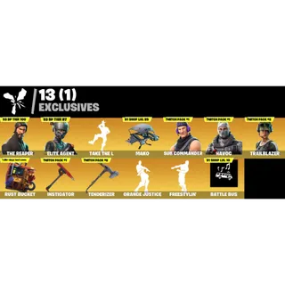Fortnite Game Account (25 skins + The Reaper + TP#1 AND #2 + Wingman + More)