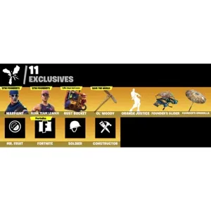 Fortnite Game Account (15 Skins + OG STW + Mr. Fruit Youtube banner *RARE*)